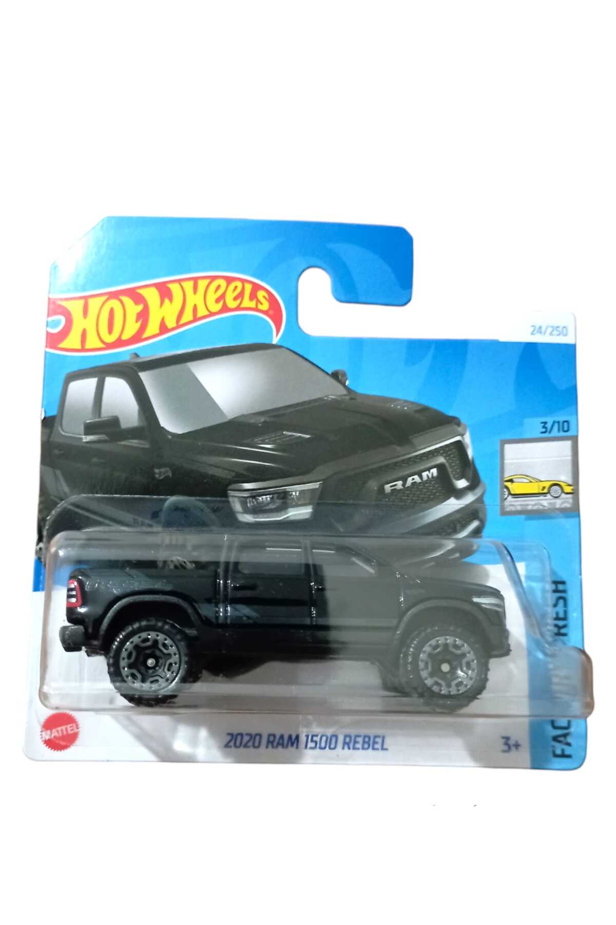 ماشین اسباب بازی 2020 RAM 1500 REBEL BLACK SINGES 2024 SERIES Y058 هات ویلز اورجینال HOT WHEELS