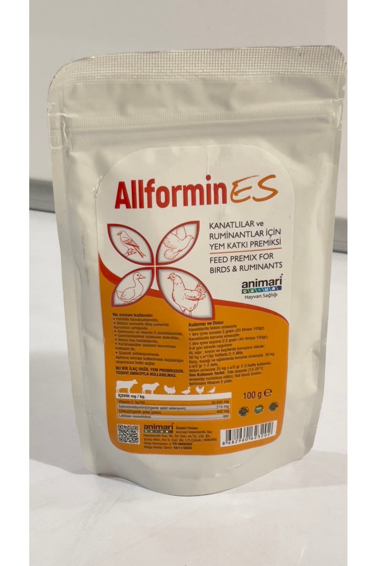 پریمیکس ویتامین Allformines برای کبوتر و پرندگان، انیماری animari