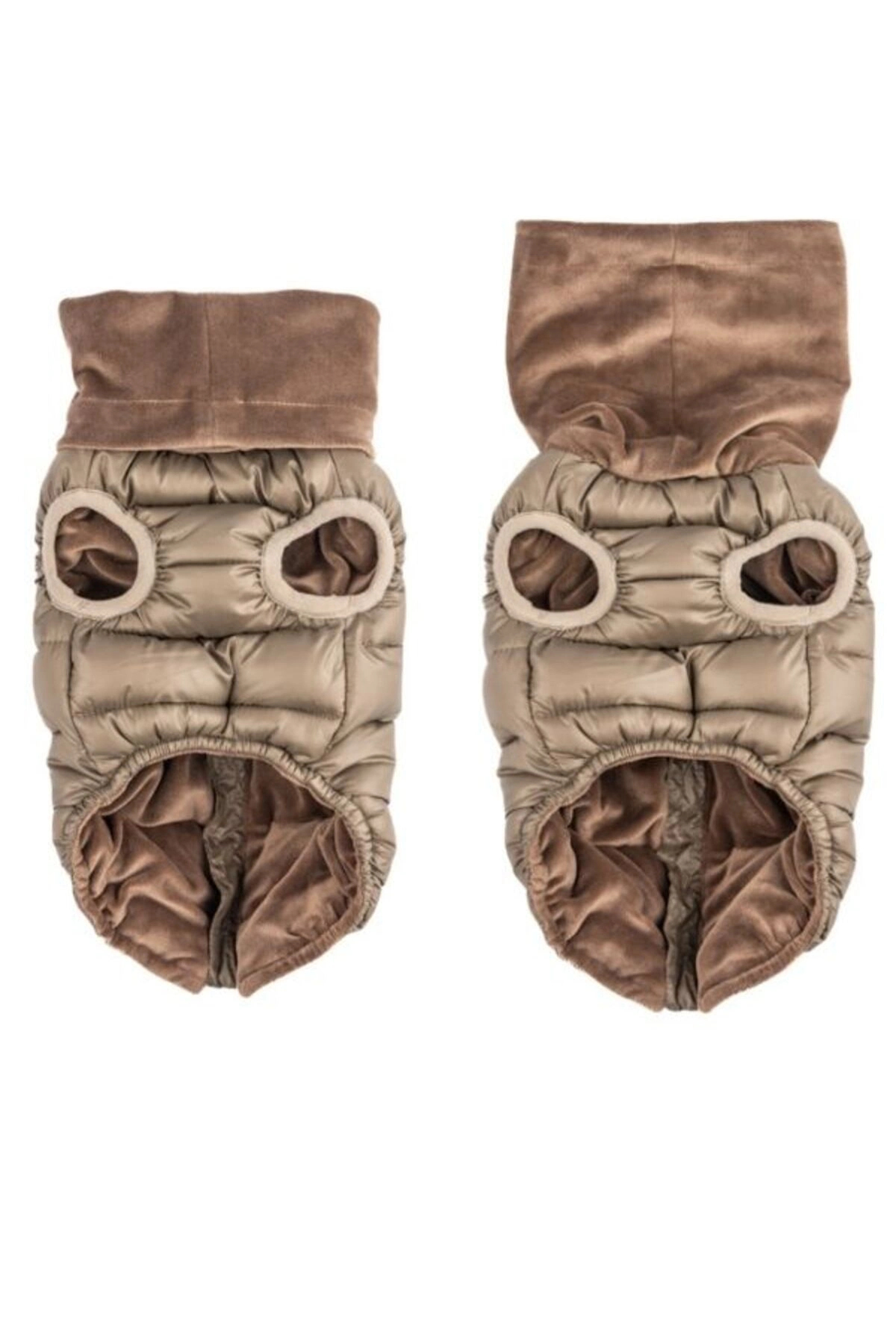 جلیقه پافر سگ پوپیا Puppia مدل Glacier Snood، قهوه‌ای