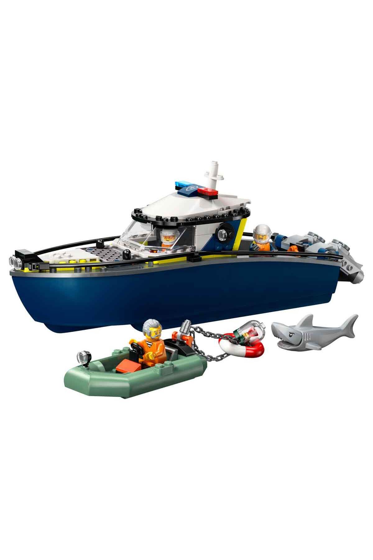 لگو ردیابی قایق پلیس شهر 60456 خلاق برای کودکان 6 ساله بالاتر. اورجینال LEGO