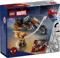 مجموعه ساختنی لگو LEGO مارول Marvel مدل 76335، موتورسیکلت مرد عنکبوتی و گوست رایدر، ۷۲ قطعه