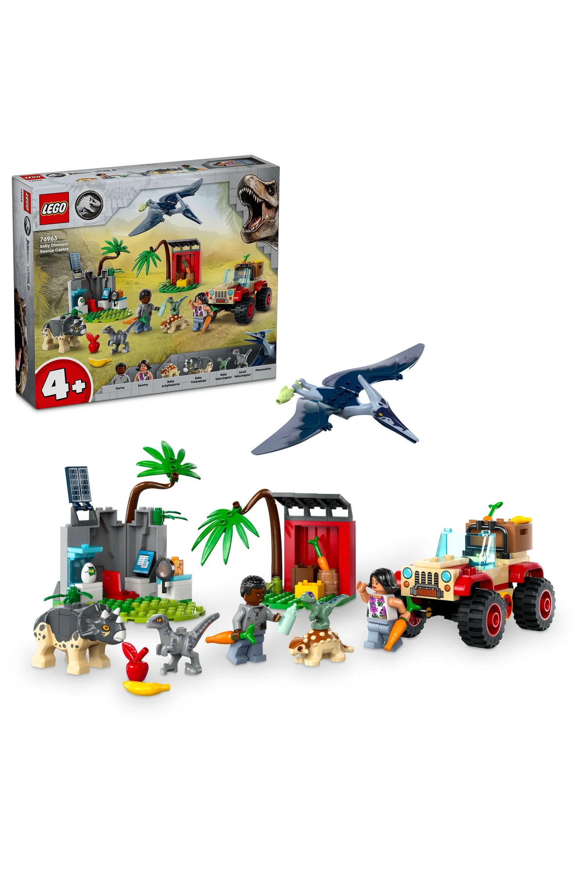 لگو و اسباب بازی های ساخت محور ® JURASSIC WORLD BABY DINOSAUR RESCUE CENTER 76963 – مجموعه ساختمان برای کودکان 4+ 139P اورجینال LEGO