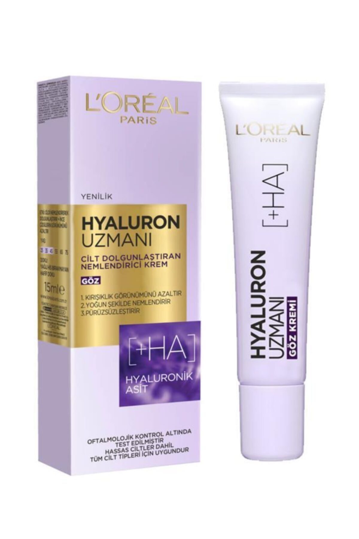 کرم چشم آبرسان و فرم دهنده پوست HYALURON SPECIALIST 15 میلی لیتر X2 لورال پاریس L'Oreal Paris
