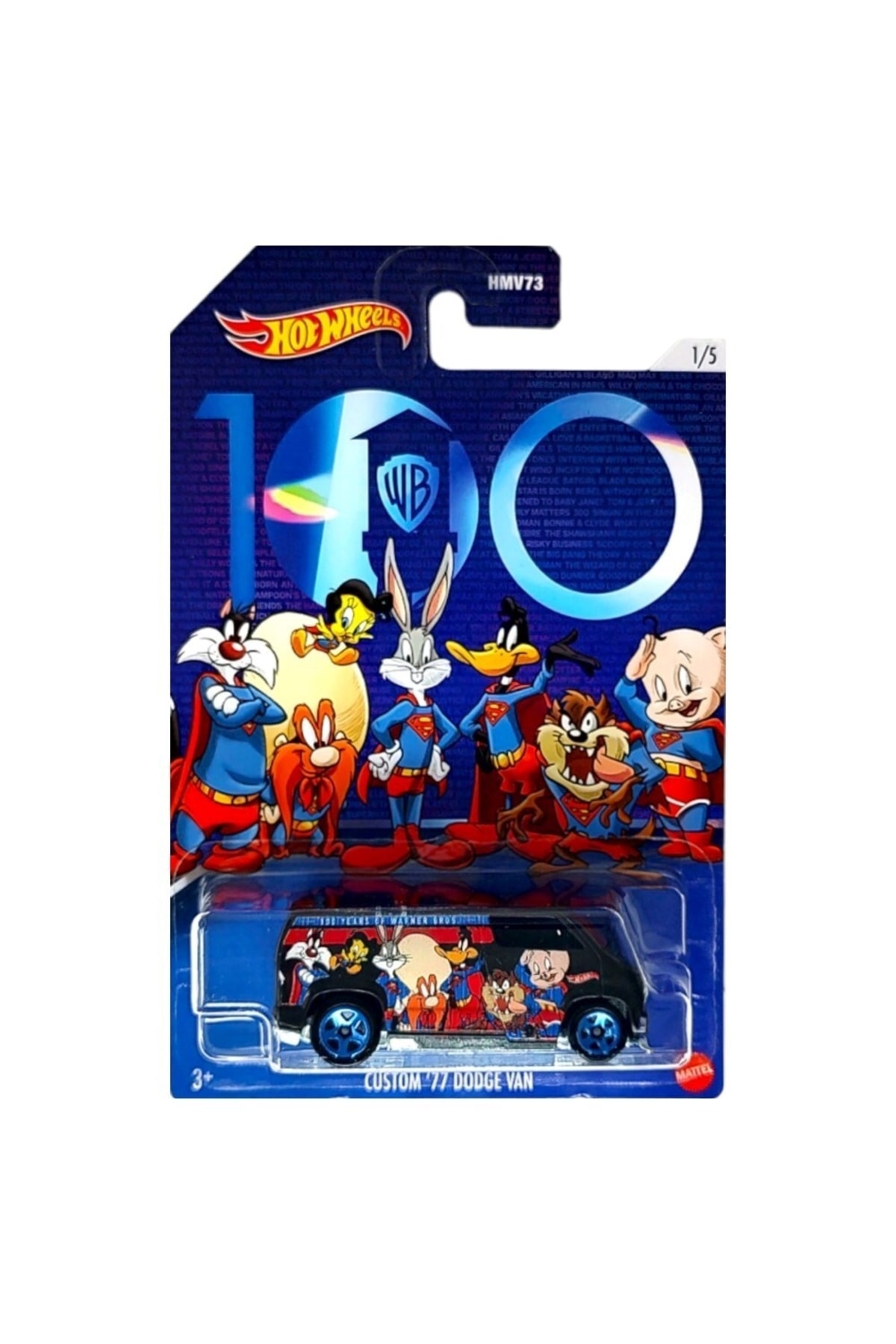 ماشین اسباب بازی خودروهای با مضمون LOONEY TUNES سفارشی 77 DODGE VAN HOT WHEELS