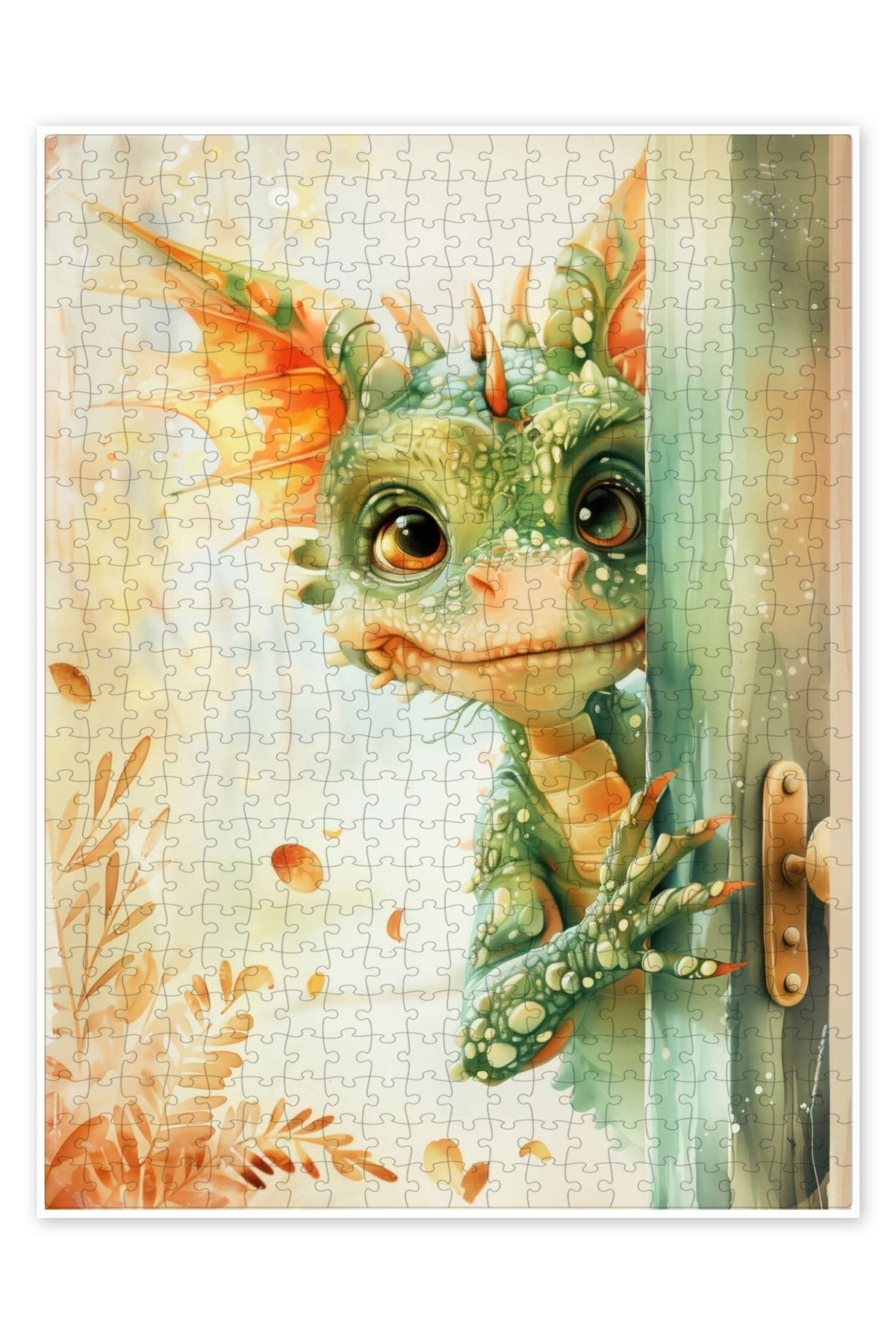 پازل اره منبت کاری مویی 500 تکه MY DRAGON I برای کودکان با تم حیوانات شاد از ترکیه Jeronkarji