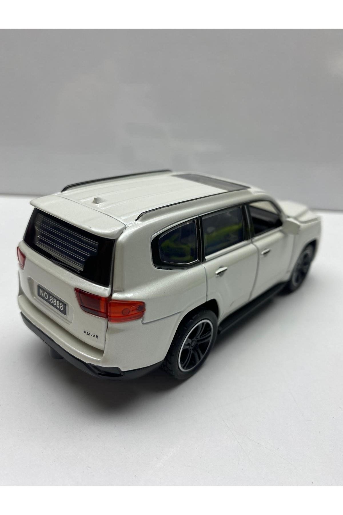 ماشین اسباب بازی DIECAST, METAL TOY CAR TOYOTA LAND CRUISER PULL AND DROP MODEL WITH SOUND LIGHT 1:32 SCALE afreyz oyuncak