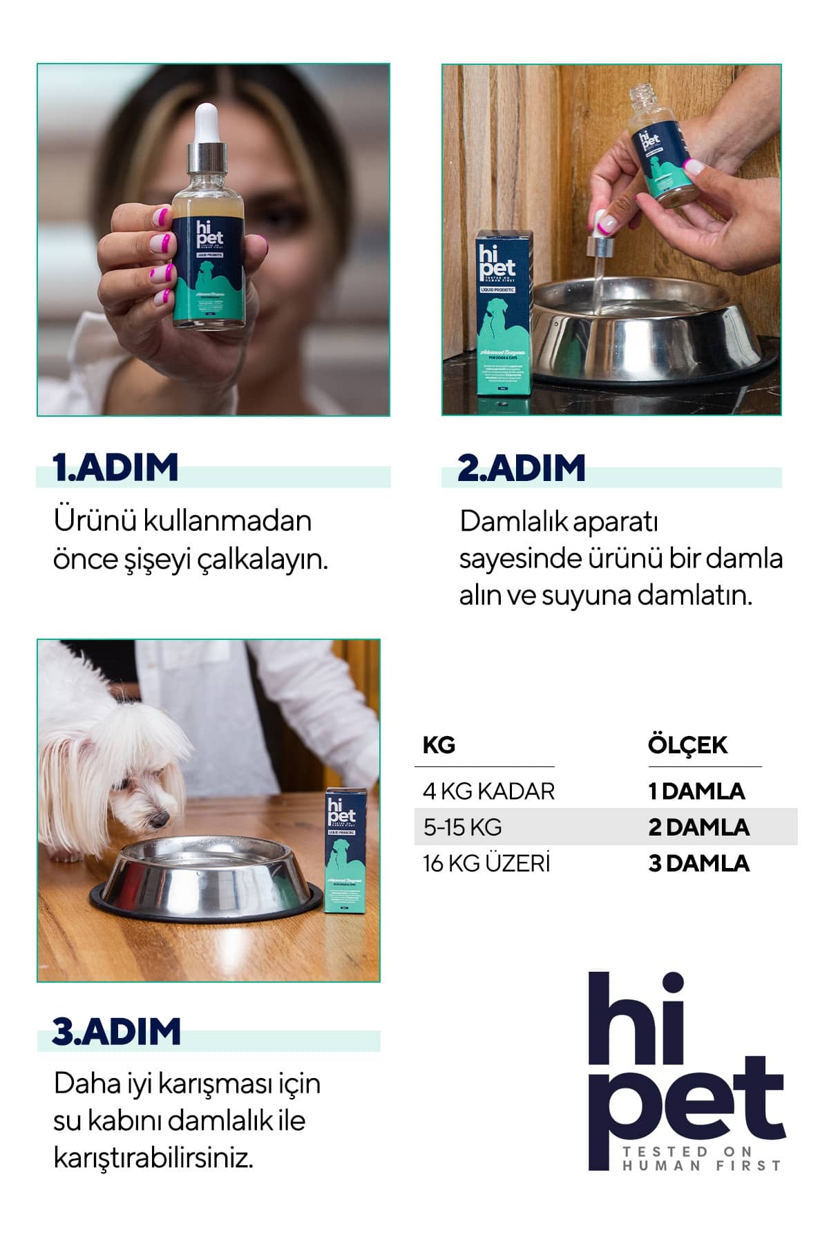 پروبیوتیک مایع سگ های‌پت HiPet، ۵۰ میلی‌لیتر