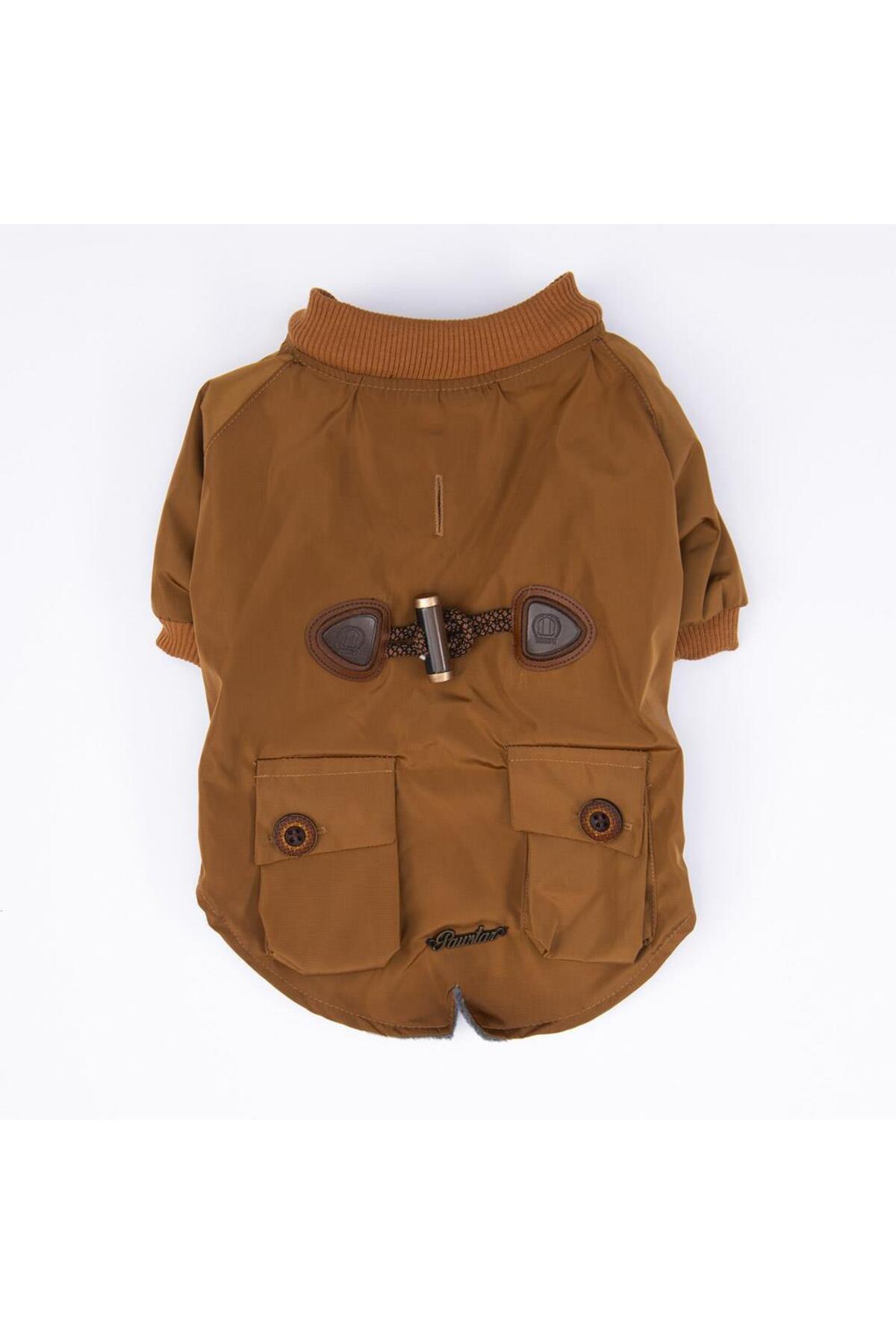 کاپشن و بارانی سگ نژاد بزرگ پاواستار Pawstar Camel Charles مدل BPS24-1034، قهوه‌ای