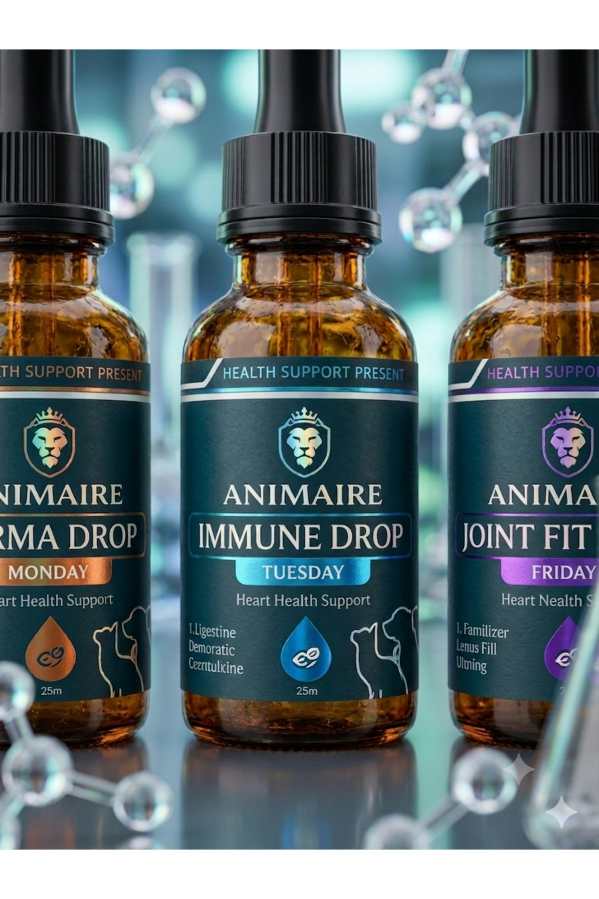 مجموعه مراقبت و مکمل پریمیوم گربه آنیمایر Animaire 7 Days، با تأیید کلینیکی و مالت هدیه