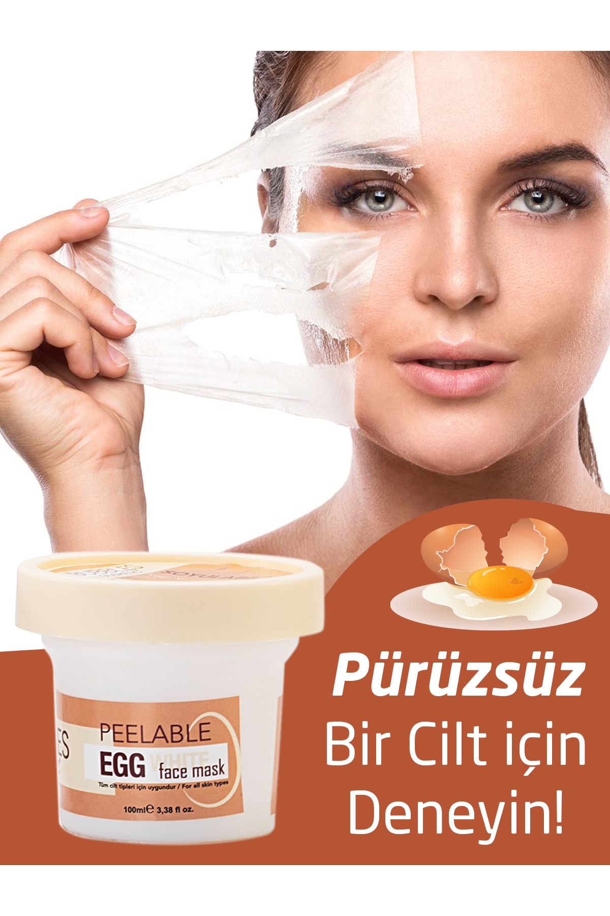 ماسک صورت کلاژن دار با عصاره سفیده تخم مرغ برای شب bs bubbles cosmetic