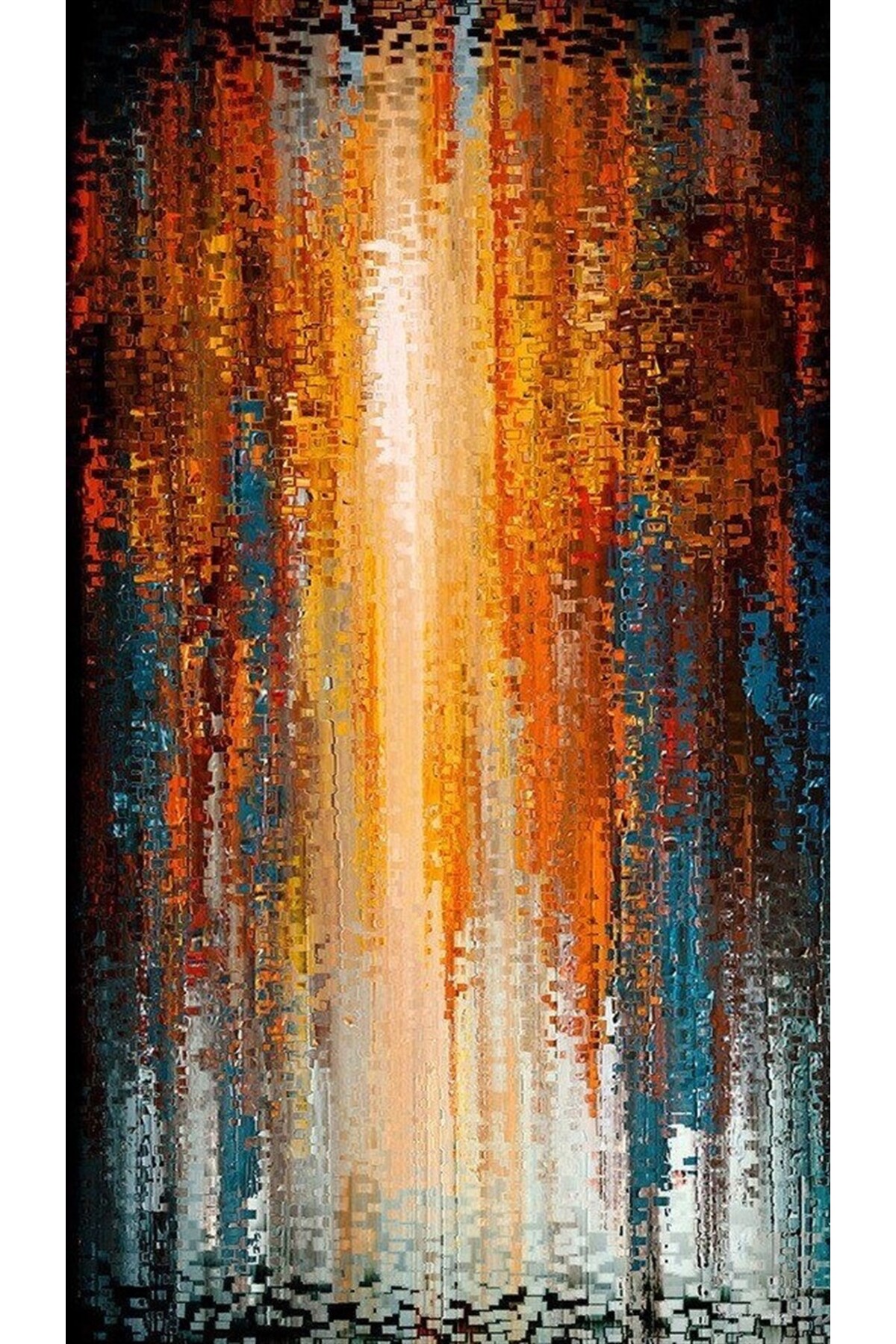 پازل نقاشی موزاییک الماس الگوی مدرن 41X69 MARCEL SANAT