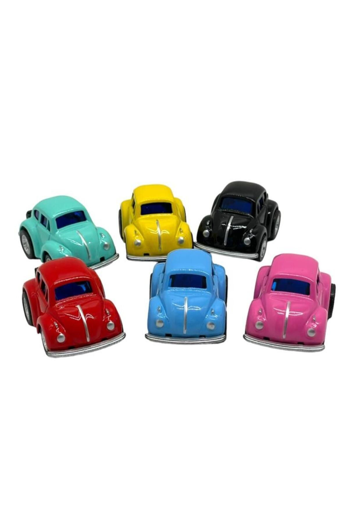 مدل خودرو VOSVOS 6 PIECE METAL PULL AND DROP TOY CAR MINI WOSWOS COLLECTIBLE 5 CM اورجینال TRUST STORE