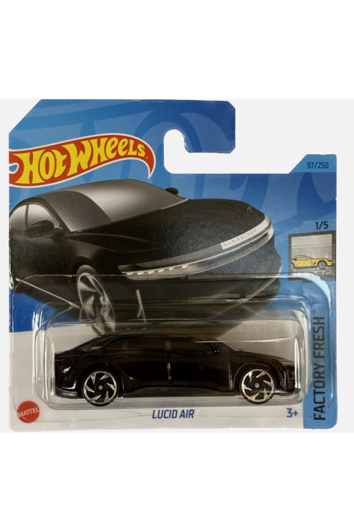 ماشین اسباب بازی LUCID AIR BLACK EV HOT WHEELS FACTORY FRESH 2023 97 HKK76 از ترکیه HOT WHEELS