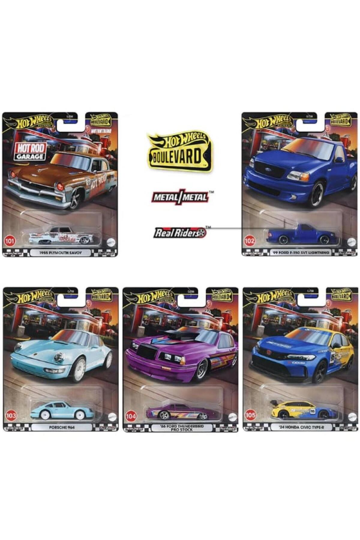 ماشین اسباب بازی مجموعه 5 تایی PREMIUM GJT68 979W از ترکیه HOT WHEELS