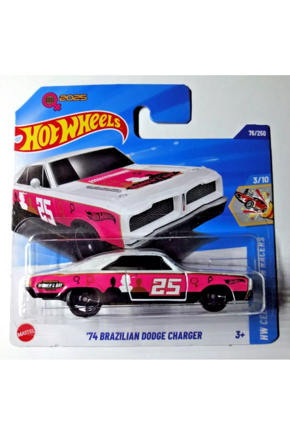 ماشین اسباب بازی 2025 SINGLE CAR '74 BRAZILIAN DODGE CHARGER PINK 3 10 HOT WHEELS