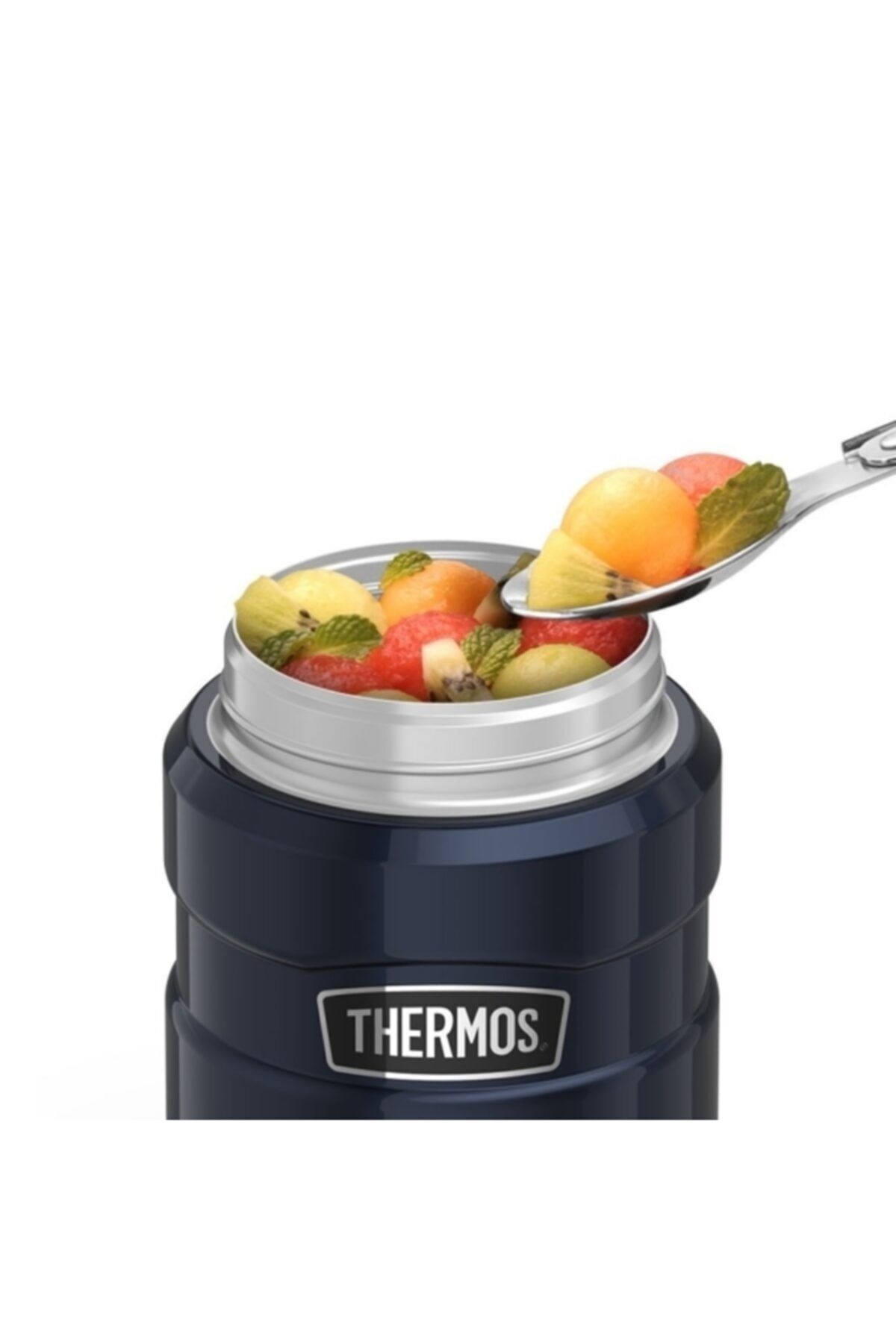 فلاسک قمقمه غذای فولادی SK3000 470 میلی لیتری. آبی نیمه شب اورجینال Thermos