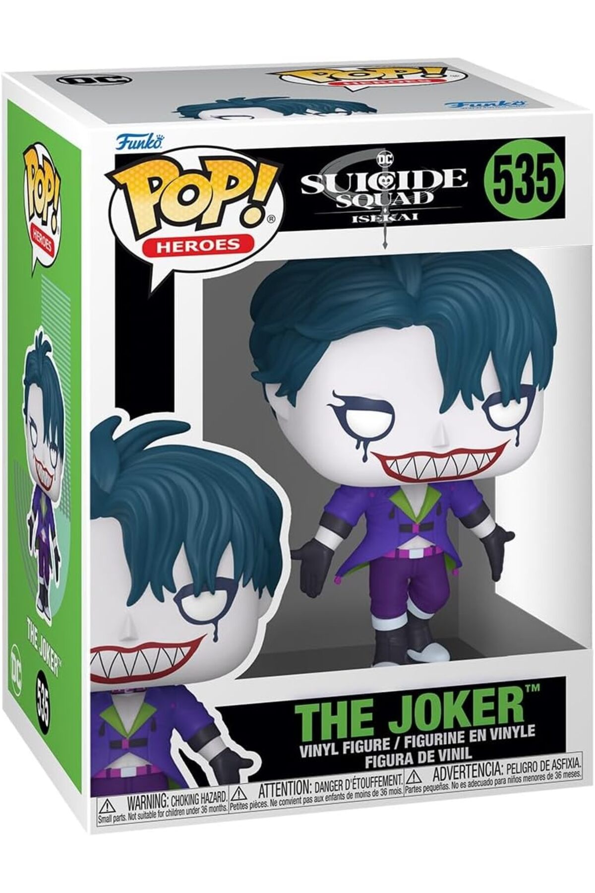 فیگور انیمیشن پاپ: DC SUICIDE SQUAD ISAKAI THE JOKER 535 FIGUR Funko