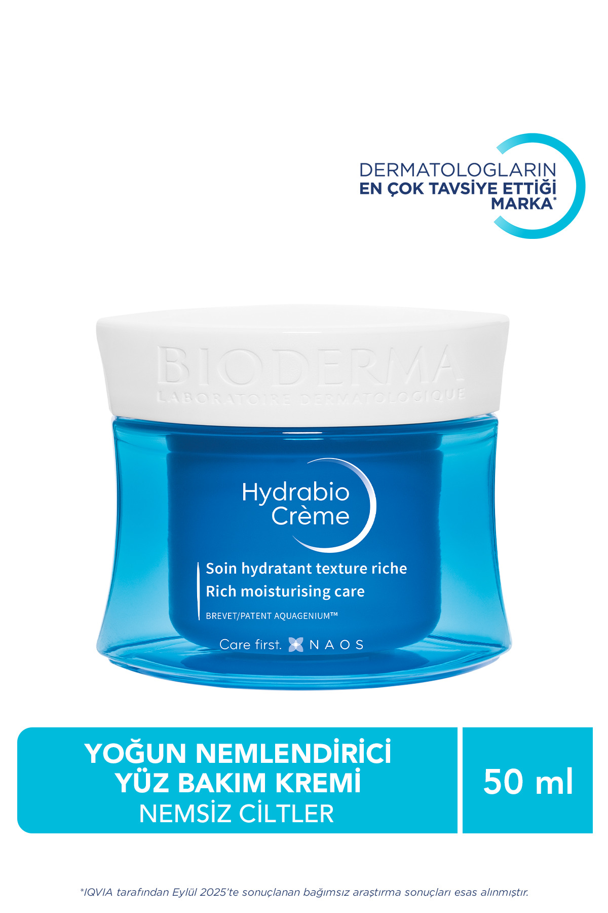 Bioderma کرم مرطوب‌کننده چهره با اسید هیالورونیک و نیاسینامید 50 میلی‌لیتر