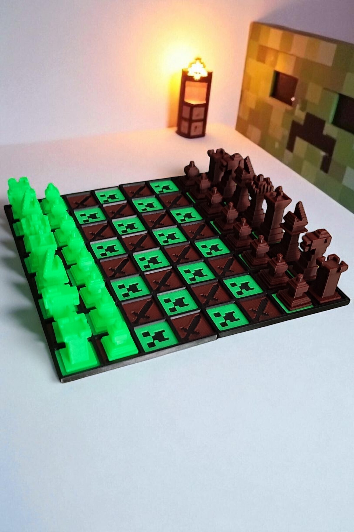 شطرنج ست بازی MINEPIXEL BOXED GAME هدیه دکور Vaiflagy Store