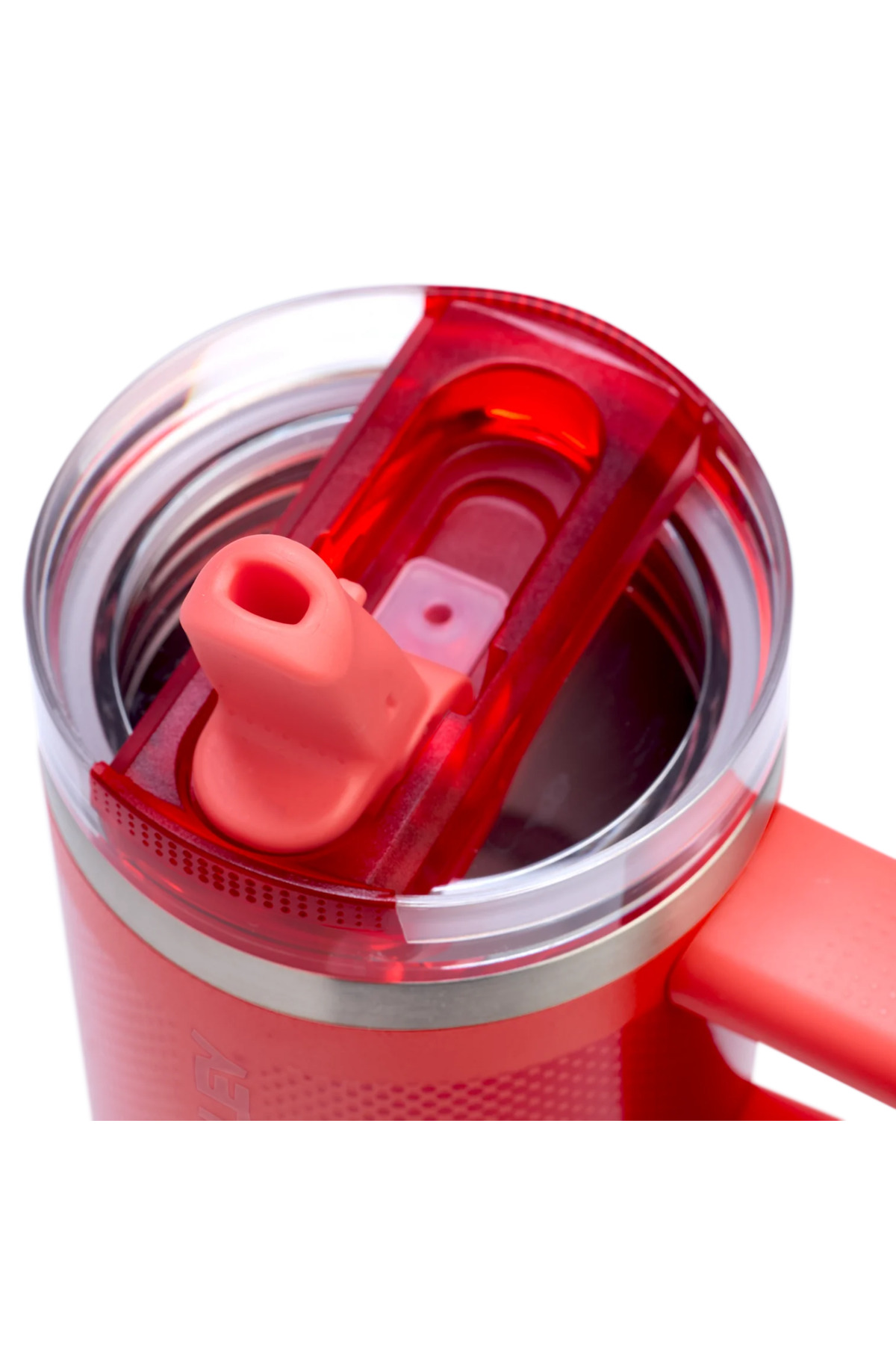 فلاسک QUENCHER PROTOUR FLIP STRAW TUMBLER | قمقمه ضد نشتی 14 اونس 0.41 لیتر مرجانی داغ با نی اورجینال Stanley