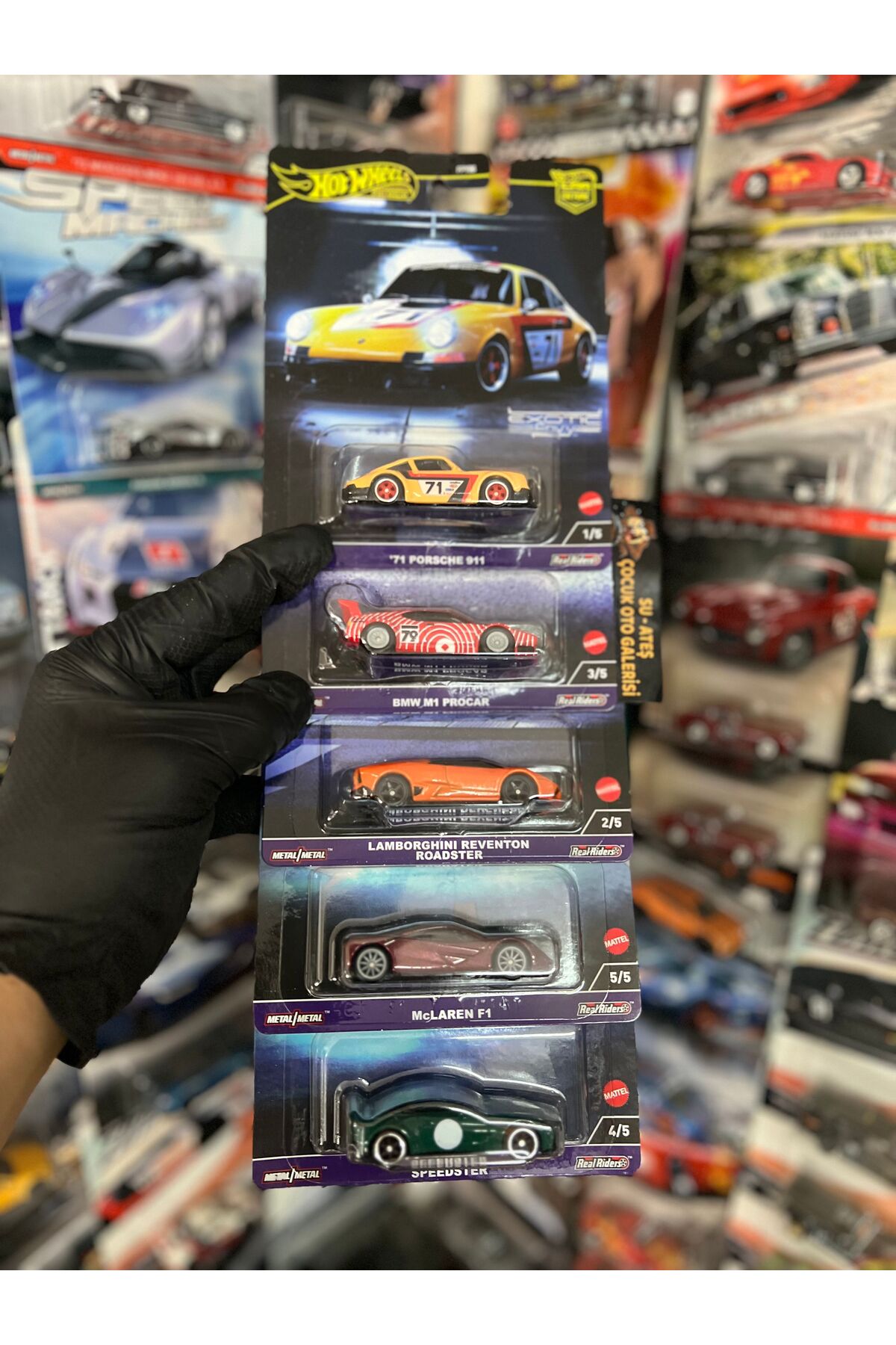 ماشین اسباب بازی مجموعه پنج تایی پرمیوم فرهنگ خودرو از ترکیه HOT WHEELS