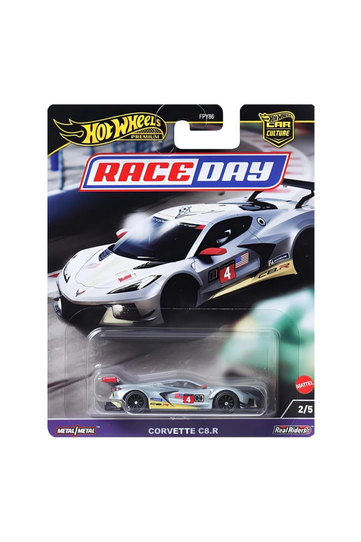 ماشین اسباب بازی CORVETTE CORT CORTIUM C8.R HRV95 هات ویلز اورجینال HOT WHEELS