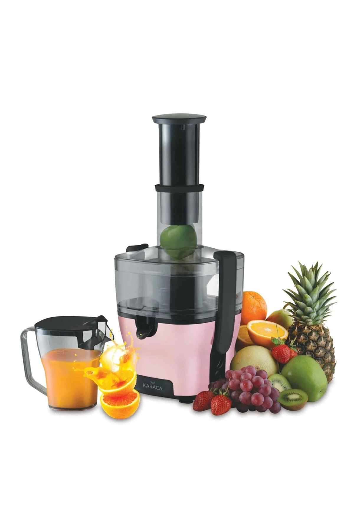 آب میوه و سبزی گیری MAXVIT 2 L در یک زمان 1500W موتور قدرتمند آبمیوه فولادی ROSEGOLD اورجینال Karaca