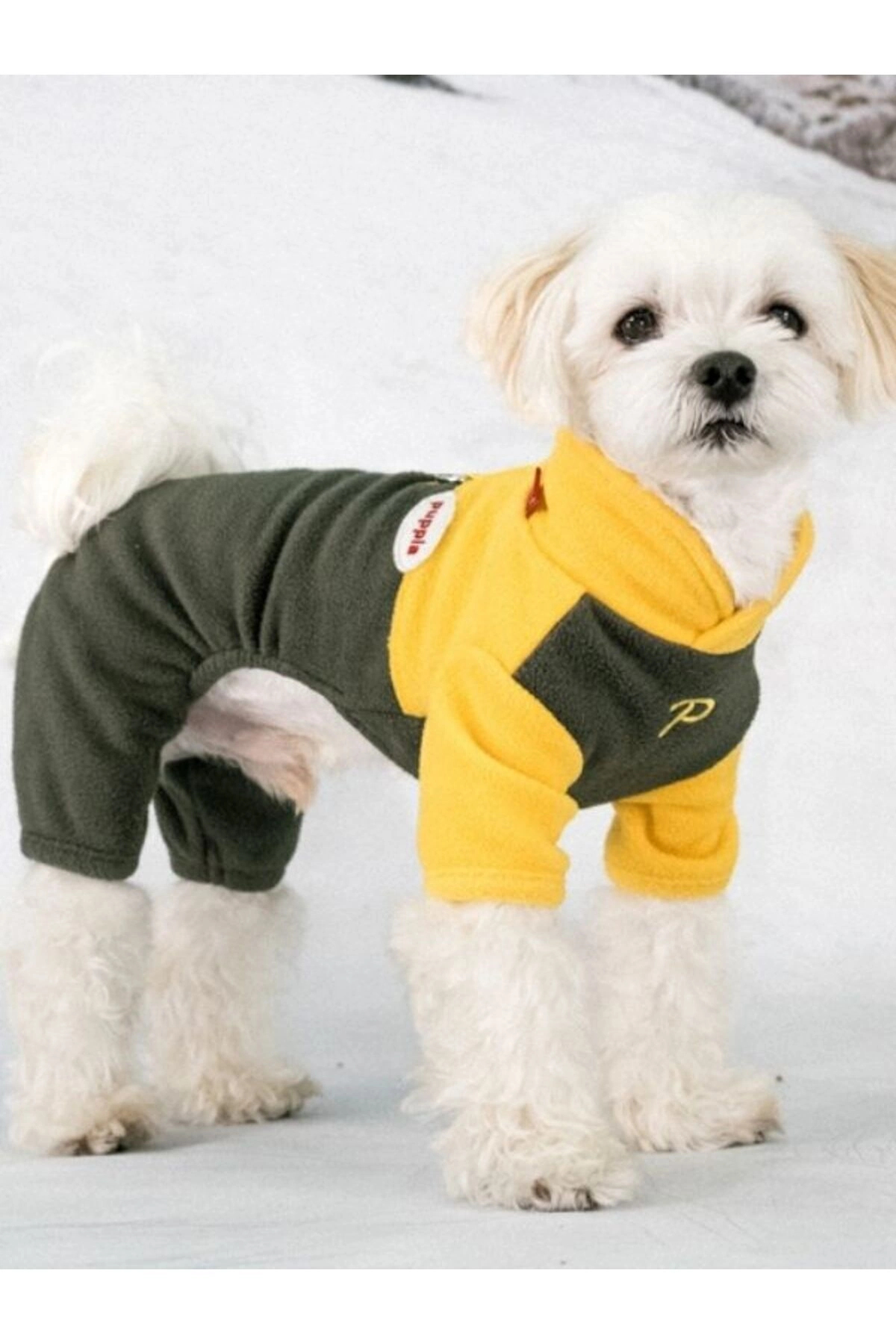 لباس سگ پوپیا Puppia مدل Alpine Fleece Suit، کد PAZD-OJ2256، زرد