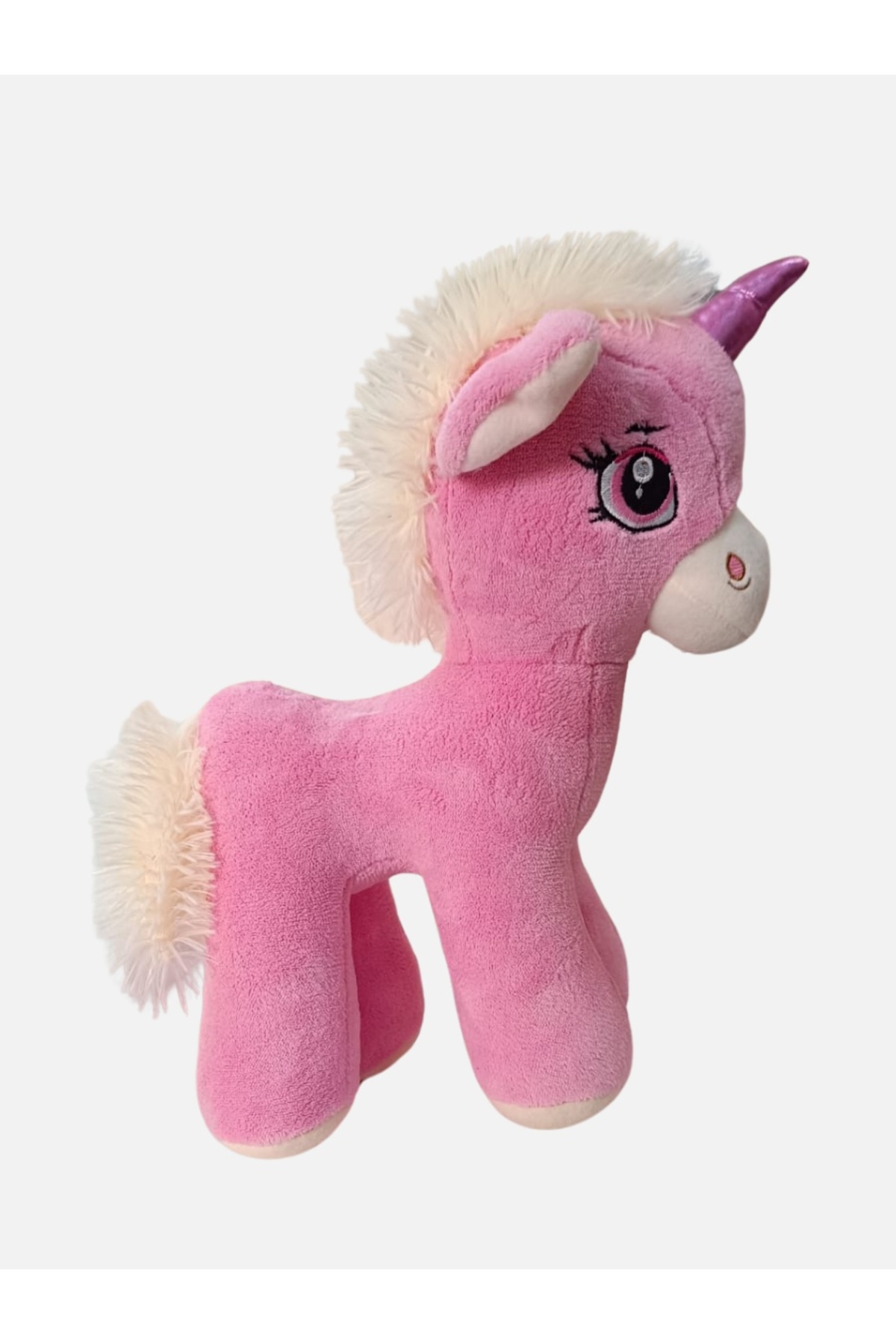 اسباب بازی های پشمی پونی تکشاخ مخمل دار 40 سانتی متری GRAN TOYS