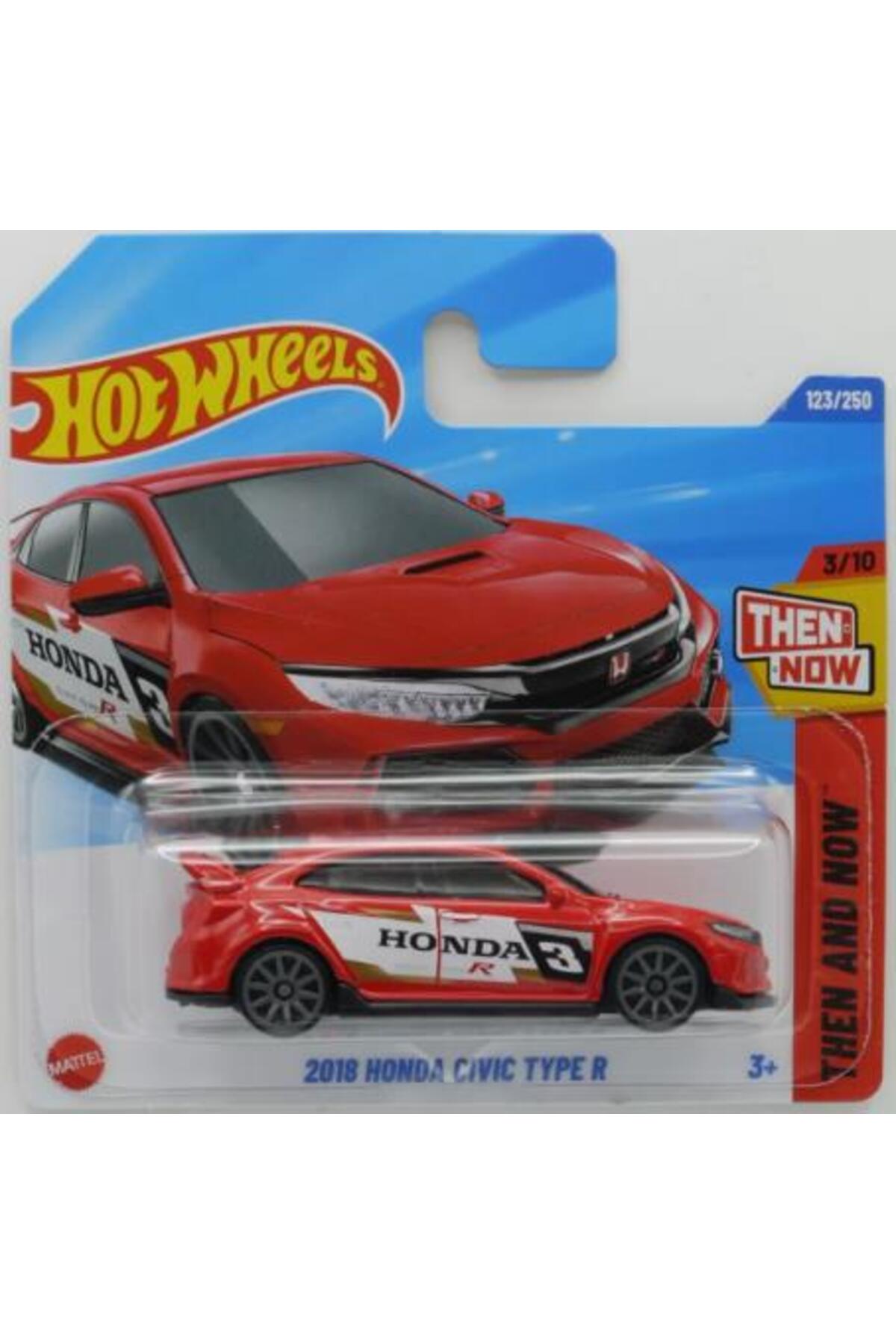 ماشین اسباب بازی خودروهای تکی 2018 هوندا سیویک TYPE R HYY64 در آن زمان و اکنون از ترکیه HOT WHEELS