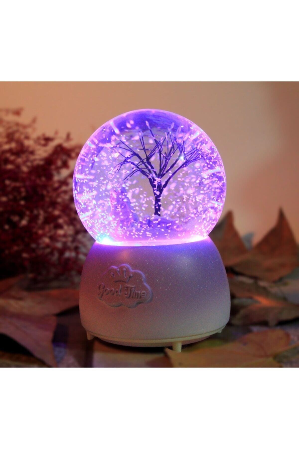 گوی برفی SNOW GLOBE TREE OF LIFE طرح موزیکال نور گلوب از ترکیه Gezginimport