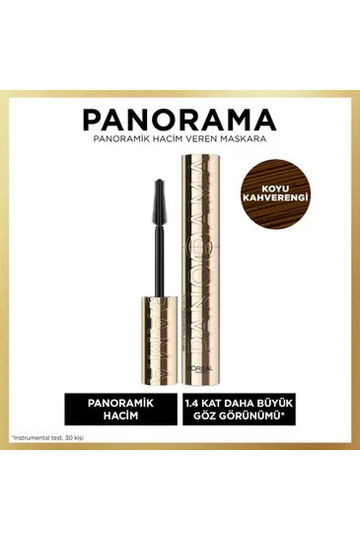 ریمل حجم دهنده پانوراما قهوه ای تیره L'Oreal Paris