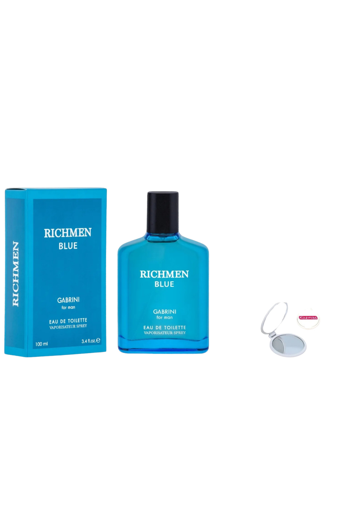 عطر مردانه RICHMEN BLUE ادوتویلت 100 میل + آینه KOZMISS Gabrini