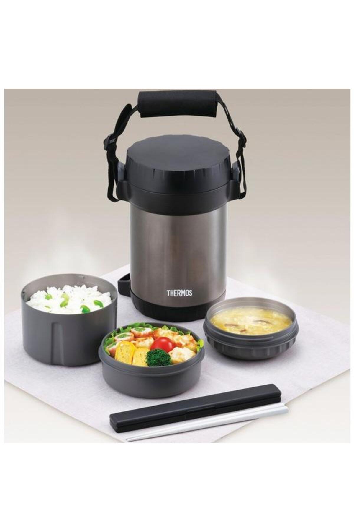فلاسک قمقمه غذای 3 محفظه JBG 1800 مشکی 1,3 LT 197623 اورجینال Thermos