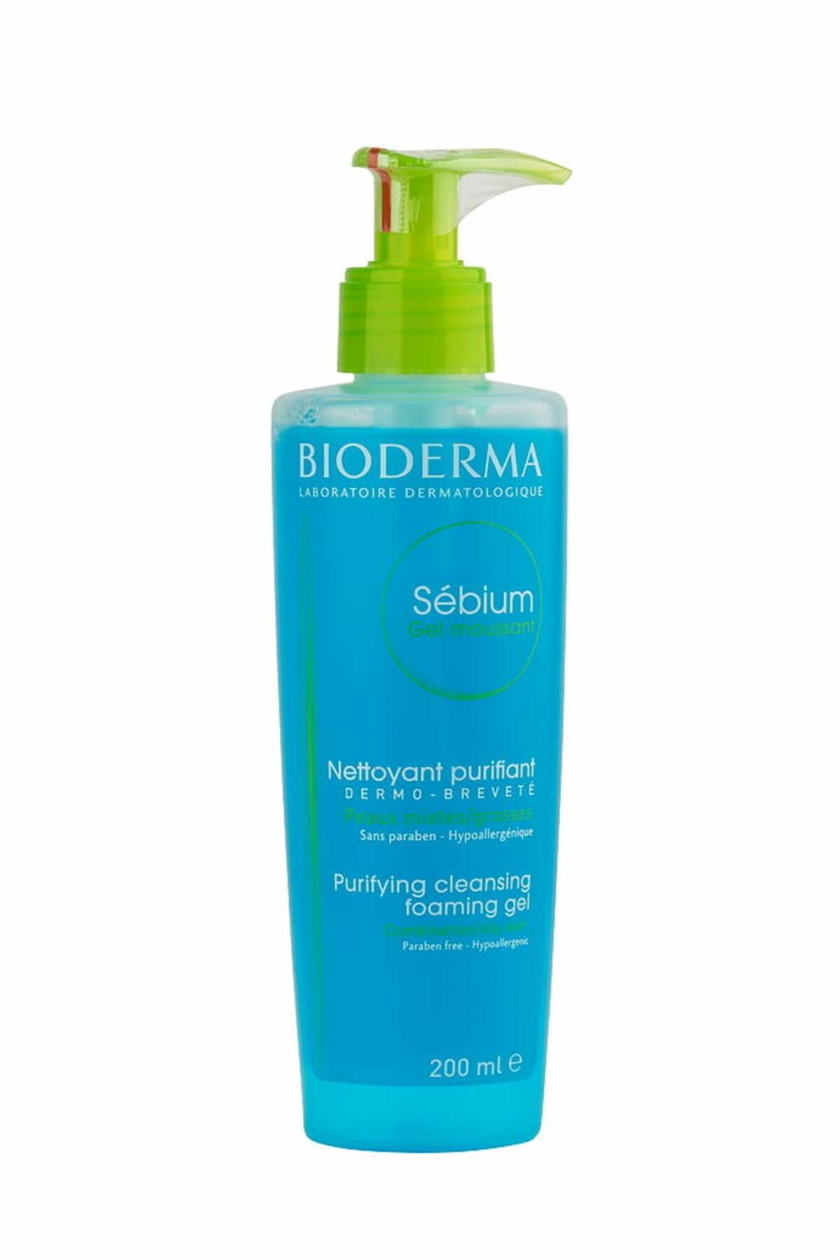 Bioderma ژل شستشوی صورت پاک کننده با عملکرد ژلی سبیوم 200 میلی لیتر
