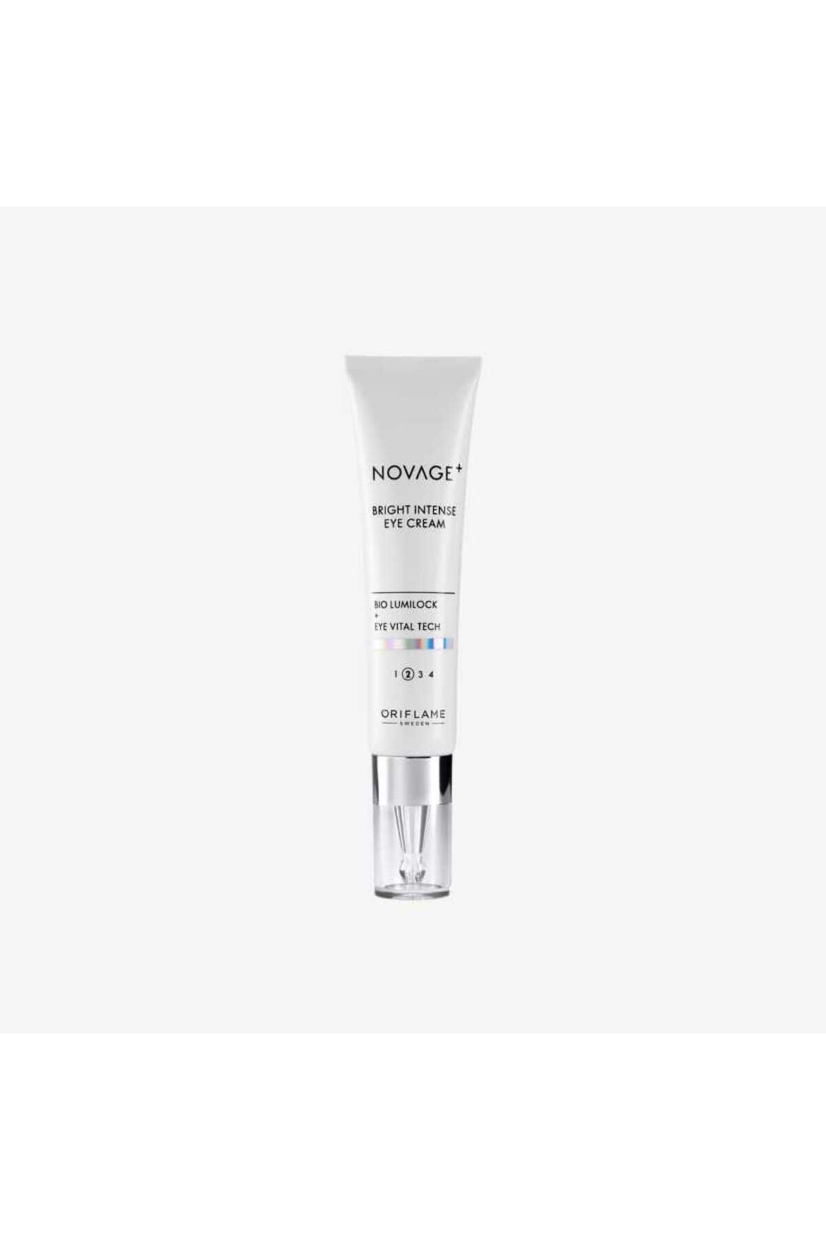 کرم چشم کم حجم کاهش پیگمانتاسیون NOVAGE+ BRIGHT INTENSE رنگ: آیوری اوریفلیم Oriflame