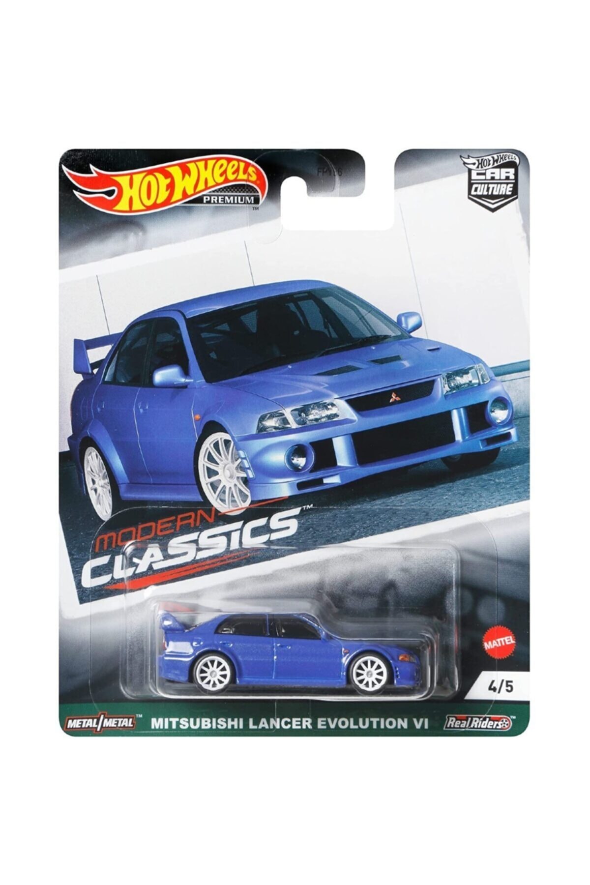 ماشین اسباب بازی فرهنگ خودرو ممتاز کلاسیک مدرن میتسوبیشی لنسر EVOLUTION V از ترکیه HOT WHEELS
