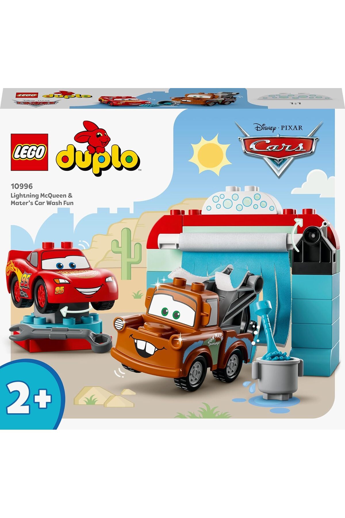 لگو و اسباب بازی های ساخت محور ® DUPLO® | DISNEY PIXAR CARS LIGHTNING MCQUEEN AND MATER'S CAR WASH FUN 10996 29 PIECES از ترکیه LEGO