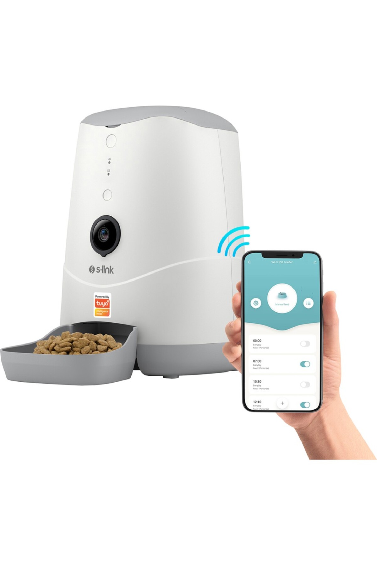 غذادهنده خودکار هوشمند حیوانات نیونت NewNet SL-20 با دوربین 1080p Full HD و WiFi