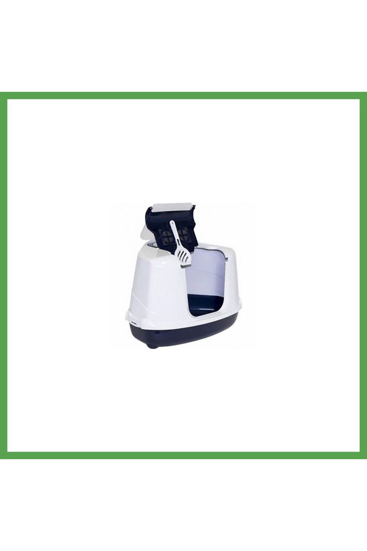 توالت گربه دربسته گوشه‌ای Flip، سرمه‌ای، مدل MMDP001867-MGC