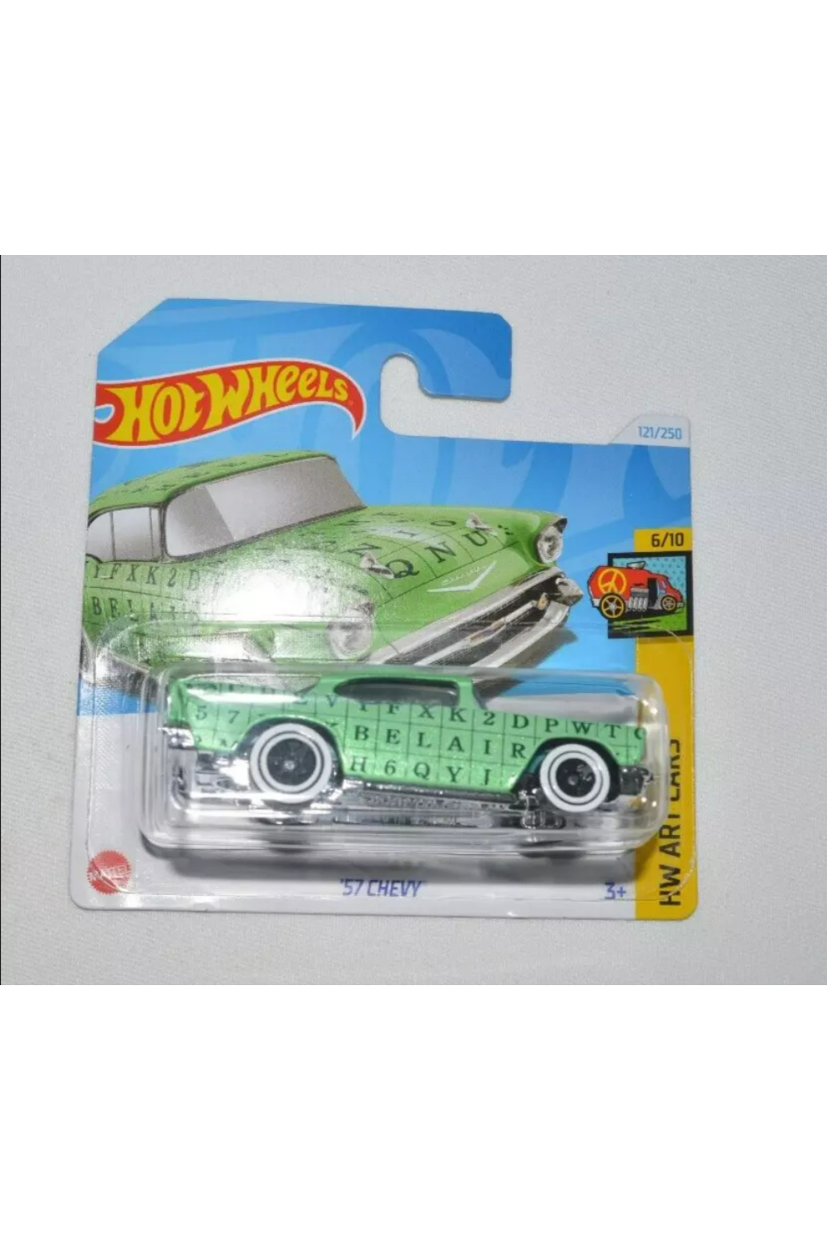 ماشین اسباب بازی SINGLE CAR '57 CHEVY GREEN هات ویلز اورجینال HOT WHEELS