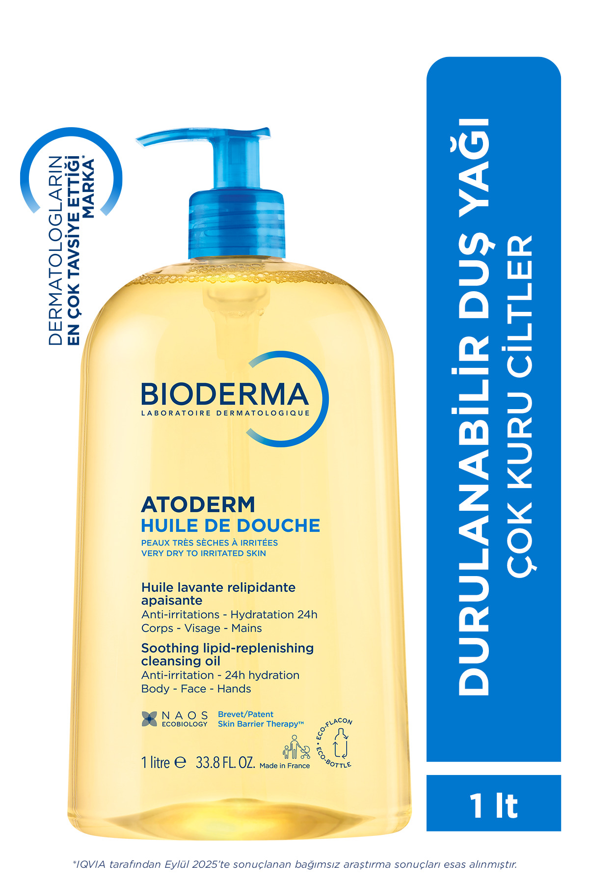 فومینگ روغن حمام مدل Atoderm Shower با حجم 1 لیتر بایودرما Bioderma