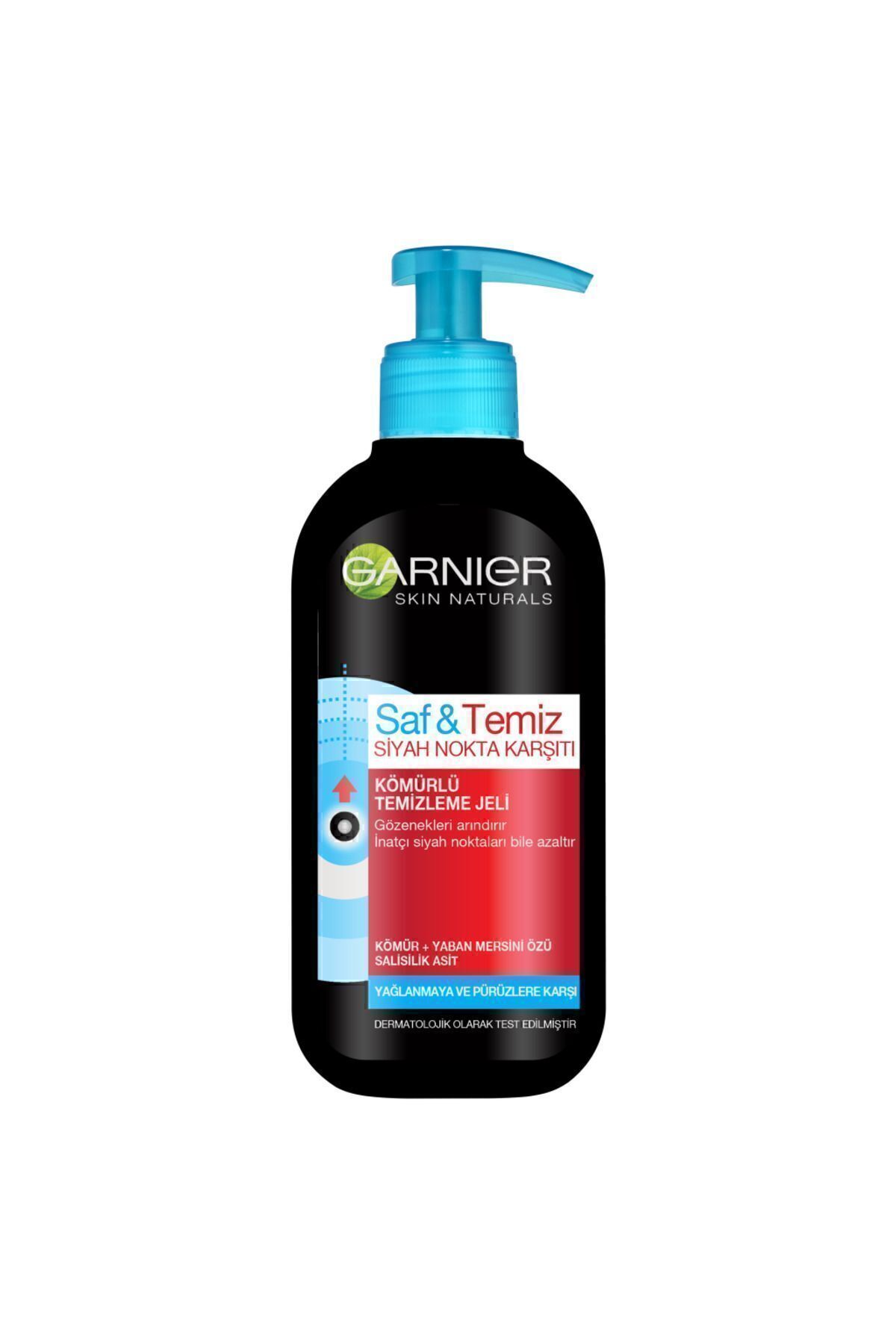 Garnier ژل تمیزکننده زغال سنگ توانمند و پاک کننده پوست 200 میلی لیتر