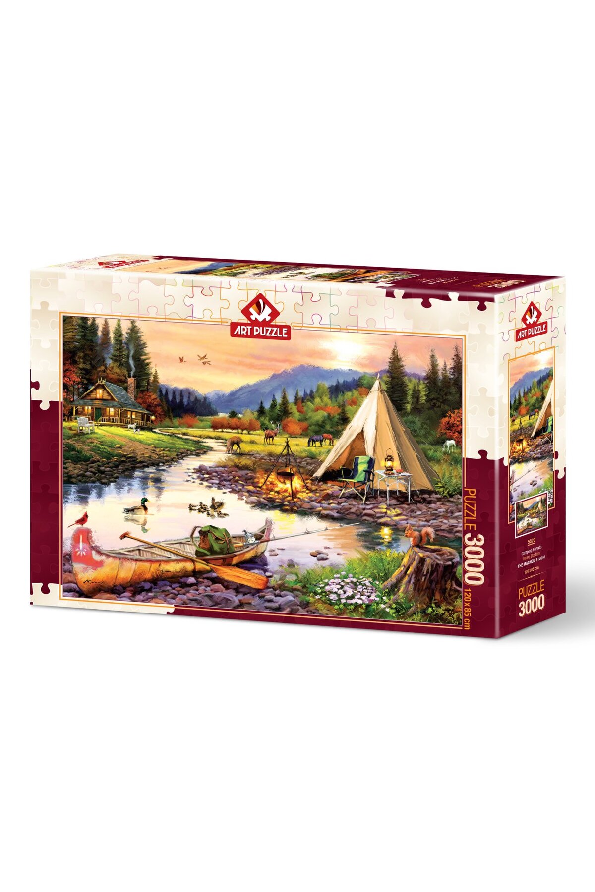 پازل 3000 تکه CAMPING FRIENDS Art Puzzle