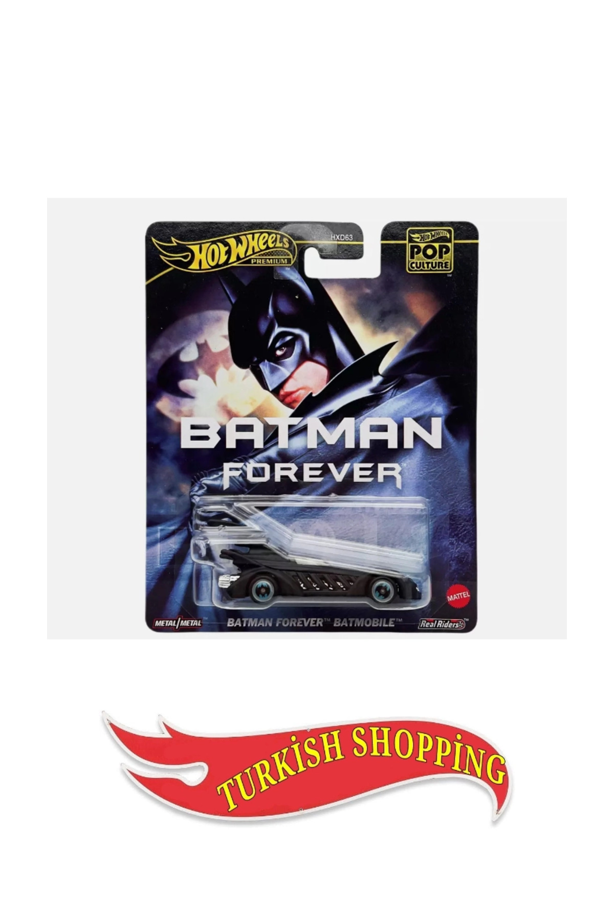 ماشین اسباب بازی فرهنگ پاپ BATMAN FOREVER BATMOBILE از ترکیه HOT WHEELS