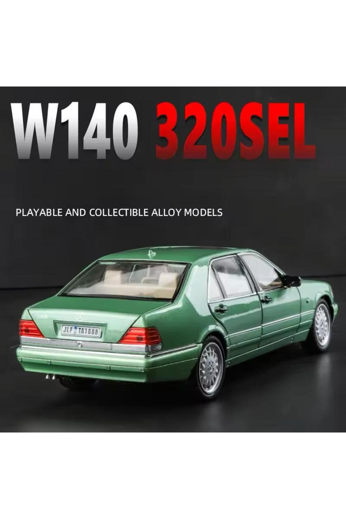 مدل خودرو مرسدس بنز W140 S320L DIECAST درب بازشو 320SEL سبز اورجینال scntoys