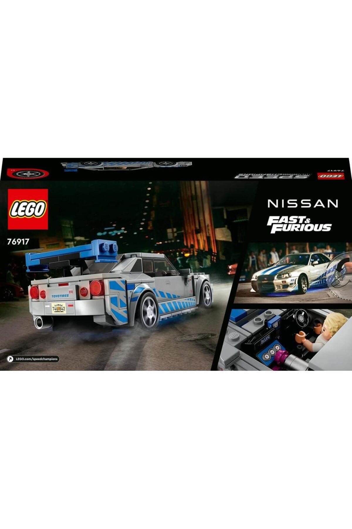 لگو و اسباب بازی های ساخت محور ® SPEED ​​​​CHAMPIONS FASTER FURIOUS NISSAN SKYLINE GT R R34 76917 319 قطعه از ترکیه LEGO