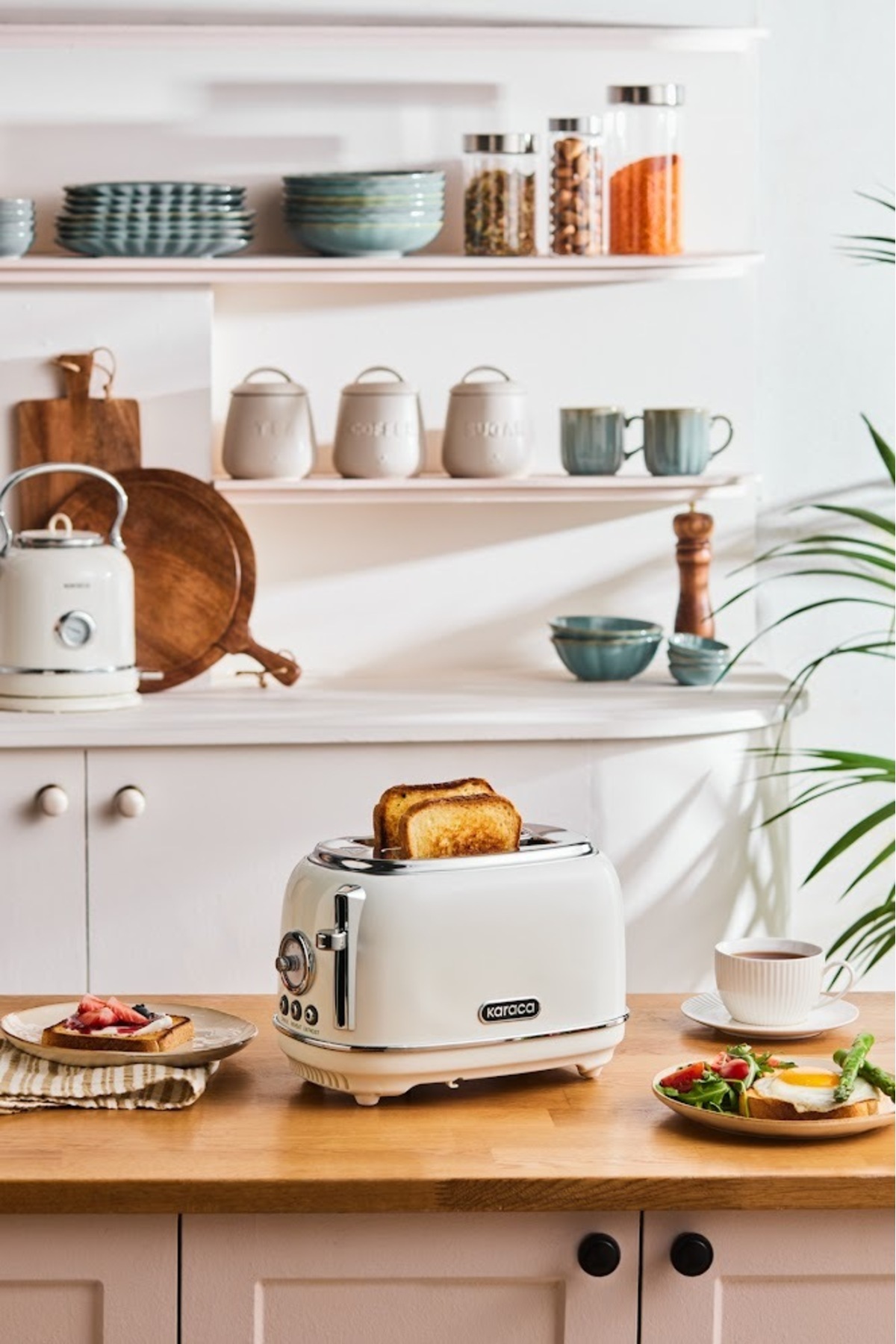 توستر کرم با ظرفیت VINTAGE CRAFT 2 SLICE اورجینال Karaca