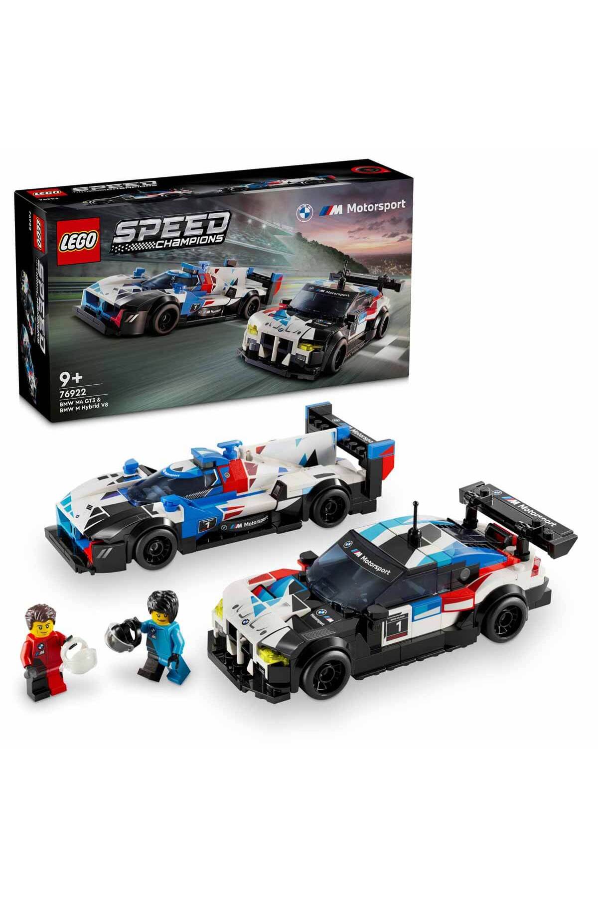 لگو و اسباب بازی های ساخت محور SPEED ​​CHAMPIONS BMW M4 GT3 M HYBRID V8 RACE CARS 76922 کودکان 9 سال بالاتر اورجینال LEGO