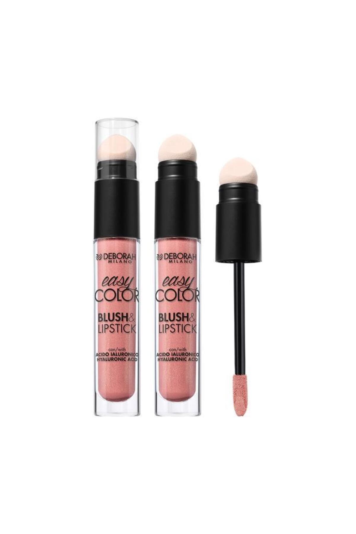 رژگونه و محصول لب دبورا Deborah Easy Color حاوی هیالورونیک اسید No: 07 متالیک
